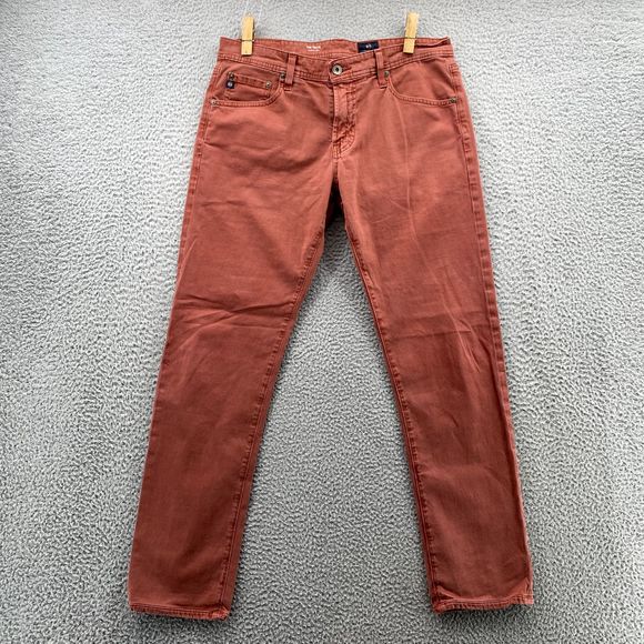 AG Adriano Goldschmied Other - Adriano Goldshmied Pants Adult 32x34 Red Jean Denim The Tellis Modern Slim Men's